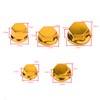 MAD HORNETS 30pcs Motorcycle Gold Plastic Hexagon Socket Screw Covers