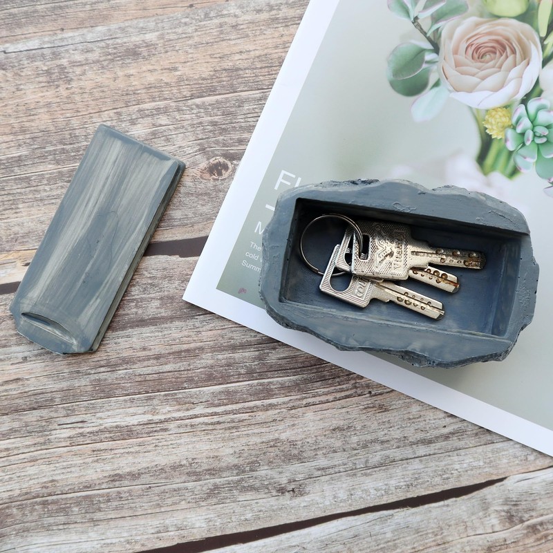 Ceeyoll Stone Key Hide, Key Hiding Place for Outdoors, Key