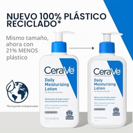 CeraVe, una loción hidratante para uso diario. | Hyaluronic Acid, Lotion For Dry Skin, Skin Barrier Repair, Ceramide Moisturizer, For Men and Women, F