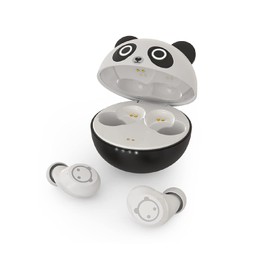 Jinpei Cute Panda Wireless Earphones, Waterproof, Noise Cancelling in-Ear erbuds, TWS Stereo Headphones, Built in mic Headset Premium Sound with deep bass,JE-04B_K62