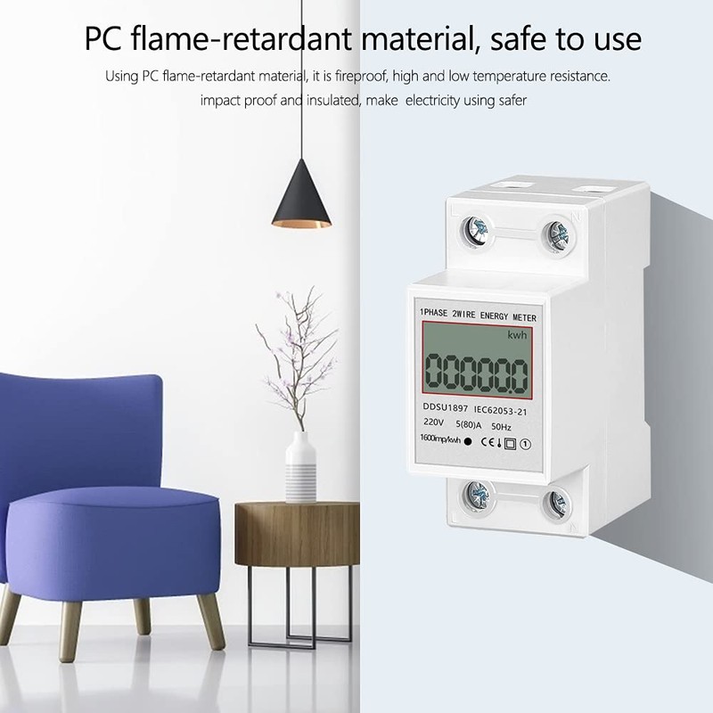 eMylo Electricity Meter, Energy Monitor, Power Consumption Meter, Single-Phase Multifunctional