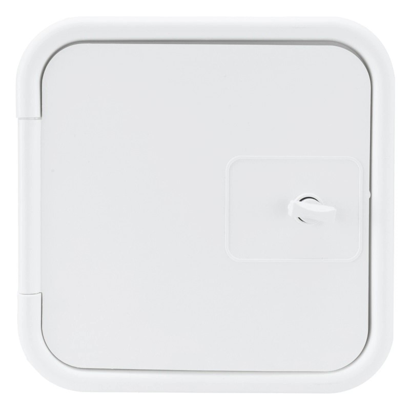 RecPro RV White Exterior Shower Box with Hot & Cold
