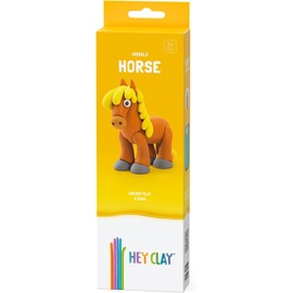 Hey Clay - DIY Animals (Horse) | Modeling Clay Craft Kit for Kids | Creative Arts and Crafts Toy | Educational and Fun Activity for Boys and Girls