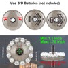 LUXSWAY Umbrella Lights Battery Operated,12 Color Changing Outdoor Patio Umbrella