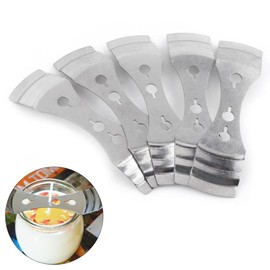 Dispositivo de centrado de Mecha, Molde para Velas, Mecha para Vela y sostenedor 5pcs Vela de Metal Mechas de Mecha Herramienta de centrado 3 Agujeros de fabricación de Velas Suministros