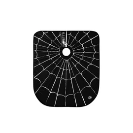 Illuzien Spider Web PRO - Capa de peluquero para corte de pelo, accesorios de peluquero resistentes al agua, capa profesional, negro, regular, Negro, Regular