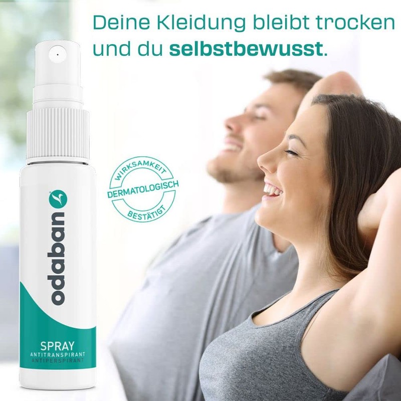 Odaban Antiperspirant Deodorant Spray 2 X 30 ml