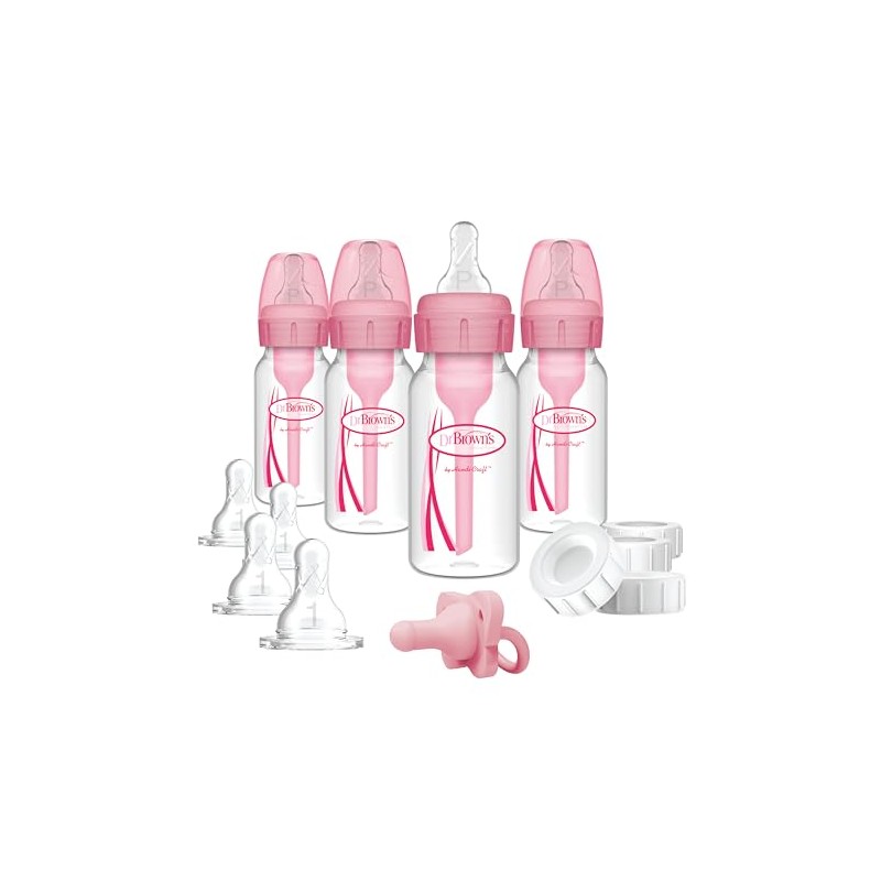 Dr. Brown's Options Slow Flow Bottle Set for Breastfed Baby,