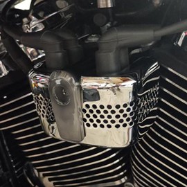 HDBUBALUS Motorcycle Coil Cover Ignition Coil Cover Fit For Harley Softail Street Bob Breakout Low Rider S Heritage Classic 2018-up Chrome