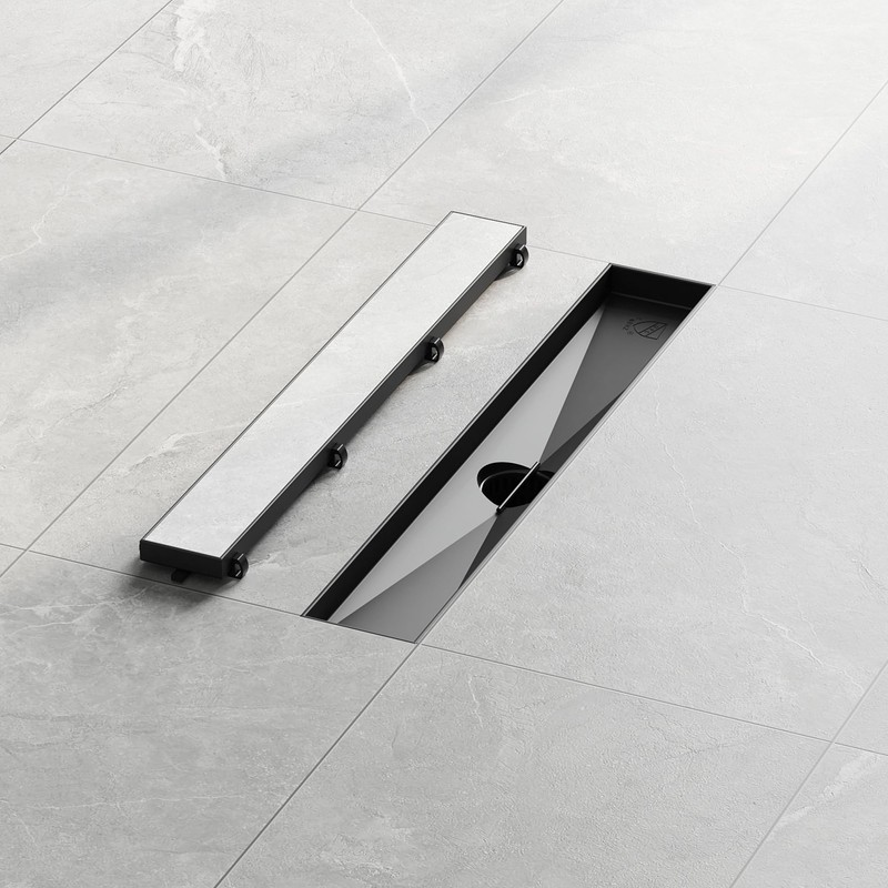 Neodrain 18-Inch Linear Shower Drain,with 2-in-1 Flat & Tile Insert