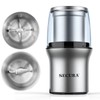 Secura Electric Coffee Grinder and Spice Grinder with 2 Stainless