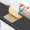 6pcs Under Cabinet Lights Magnetic Sticky, Metal Replacement Magnetic Strips