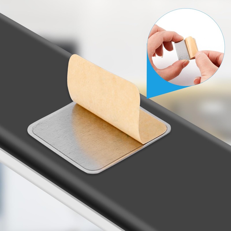 6pcs Under Cabinet Lights Magnetic Sticky, Metal Replacement Magnetic Strips