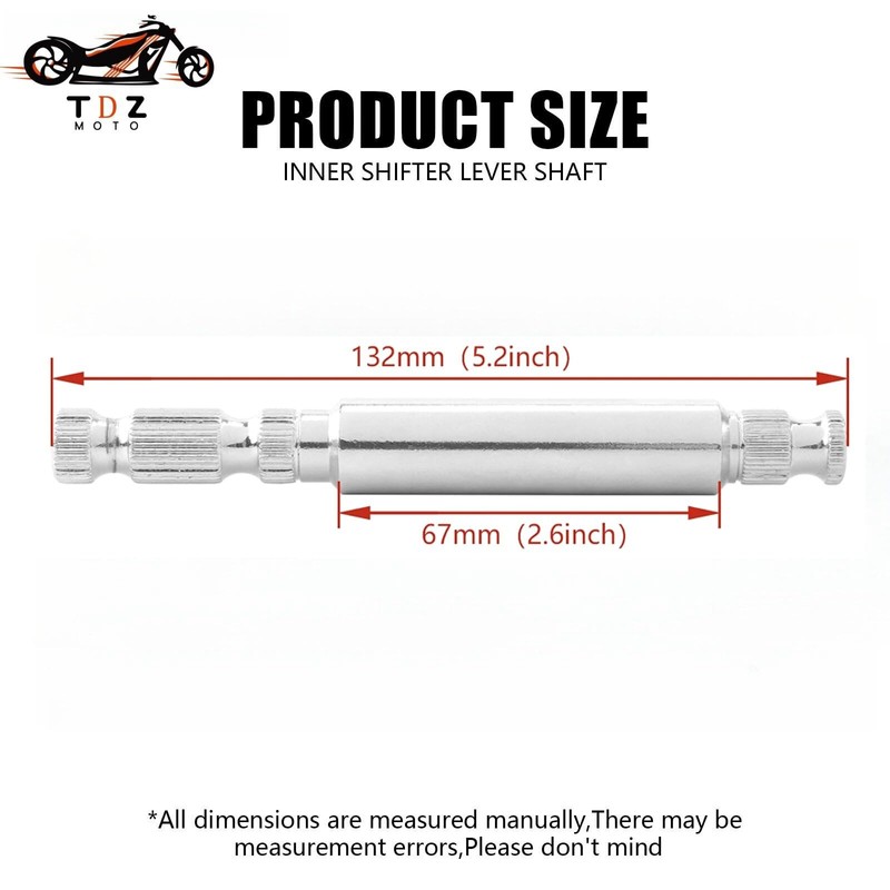 TDZ MOTO Steel Inner Shifter Lever Shaft Fit for Harley