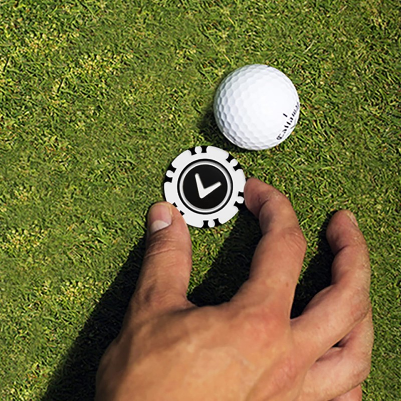 Callaway Golf Marker Magnetic Casino Chip Markers 2 Pack White