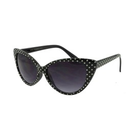 Boolavard® TM Classic Sunglasses with Clear Black Lenses - Style Unisex Shades UV400 Protection for Men and Women (Cat Eyes)