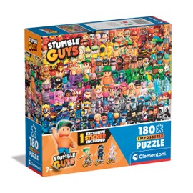 Clementoni Impossible Teile Children's 7 Years, Puzzle Figures, Video Gaming, Made in Italy, 29321, Stumble Guys 180
