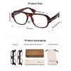 AMOMOMA 2 Pack Retro Square Aviator Reading Glasses for Women