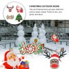 6 Pcs Christmas Yard Signs with Stakes Plastic Winter Yard