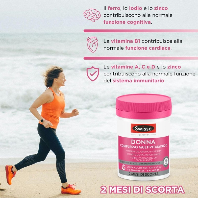 SWISSE Ultivit- Multivitaminico Donna con Vitamina D C A e