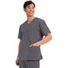 Cherokee Men's V-Neck Top Traditional fit with 4 Pockets, Ultra