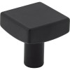 Kitchen One Matte Black Kitchen Cabinet Square Knob Bathroom Pull