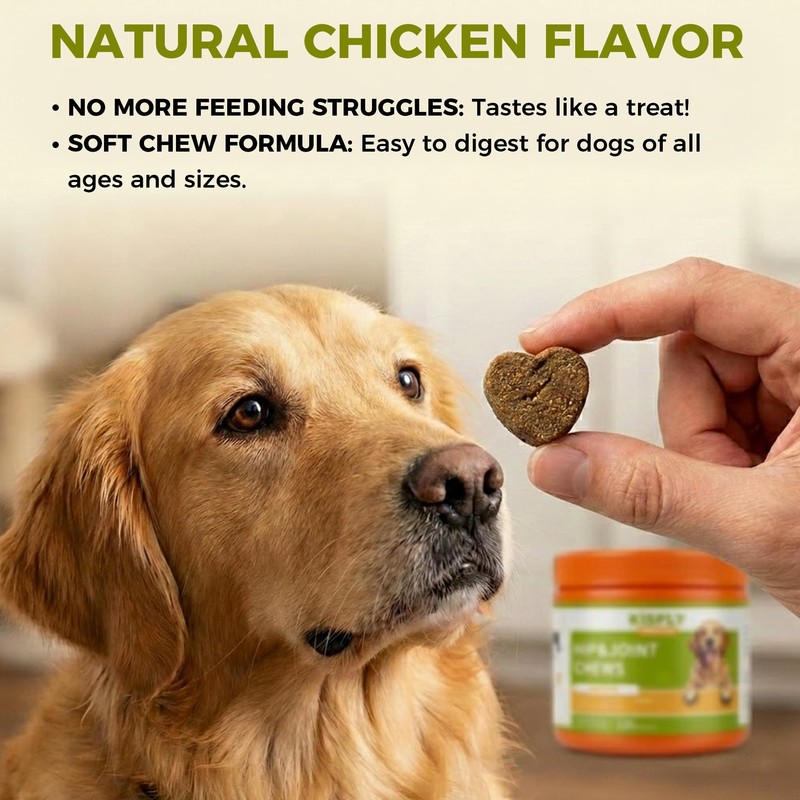 KISFLY Hip & Joint Chews for Senior Dogs – Advanced