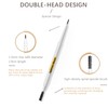 Eyebrow Pencil Black,1.5mm Micro Brow Pencil Dual-Ended,Waterproof Eyebrow Pencils with