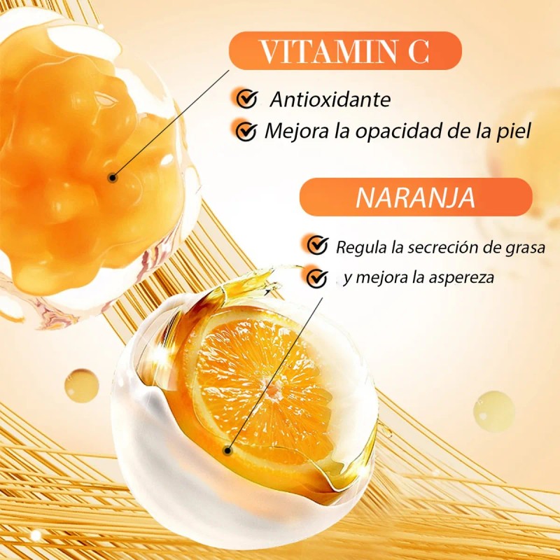6 Kit Facial Blanqueo De Vitamina C Cuidado De La