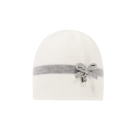 Döll Baby Girls' Topfmütze Strick Hat, White (Snow White|White 1050), 45