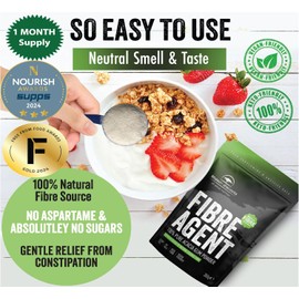 Acacia Fibre Supplement 350g | 2024 Award-Winning Natural Soluble Fibre for Digestive Health & Constipation Relief | Keto & Vegan-Friendly | 35 Servings
