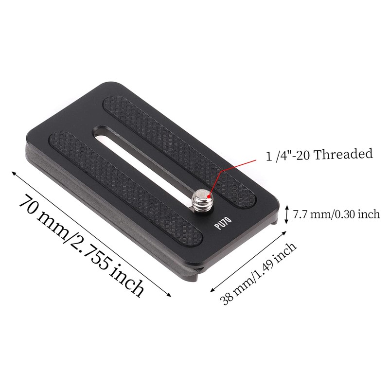 FOTGA Camera Quick Release Plate 70 mm for DJI Ronin