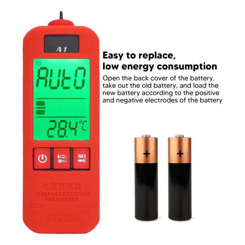 Fully Automatic Multimeter LCD Screen Digital Test Pen Neutral Live