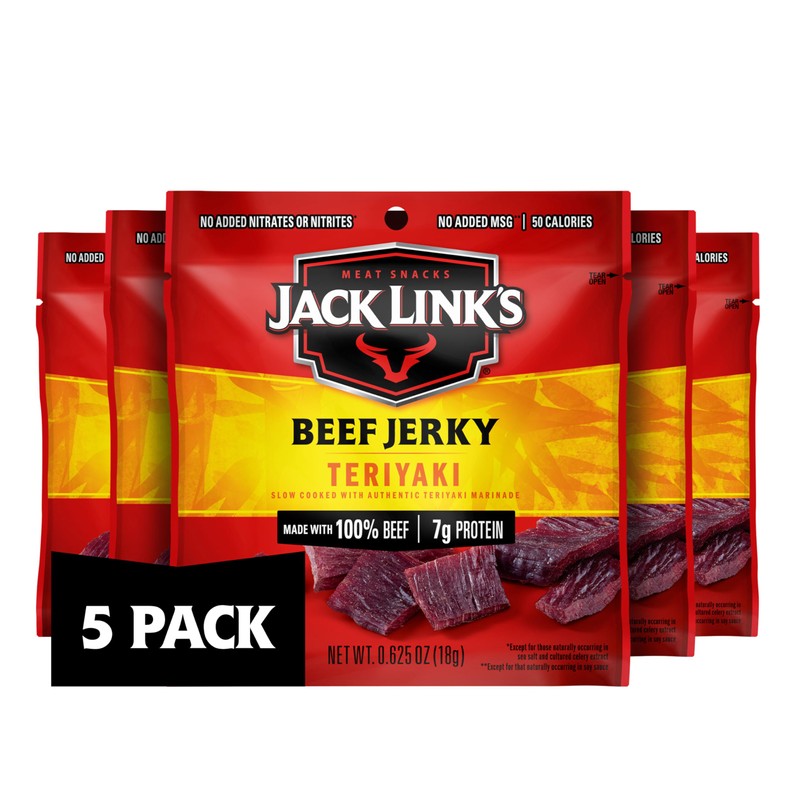 Jack Link's Teriyaki Beef Jerky Multipack - (5 Pack) 0.625