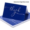 CDXHOME 40 Classy Navy Blue Thank You Cards - Greeting