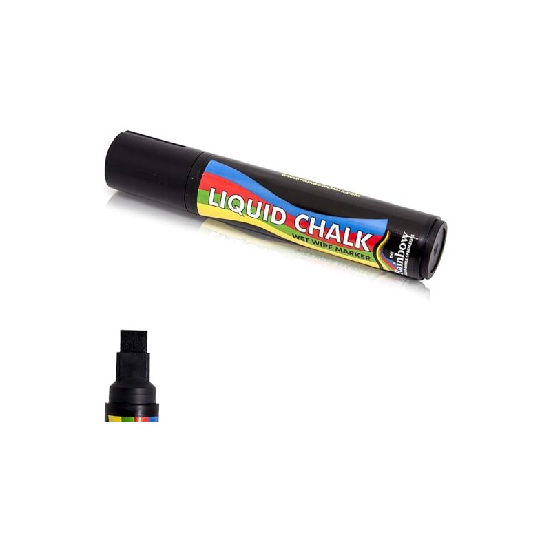Liquid Chalk Marker Pen Large Black - 15mm Nib