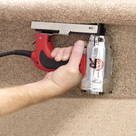 ROBERTS 10-600 3/16" Crown, 120V, 15-Amp, 20 Gauge Electric Stapler with Carrying Case, Red