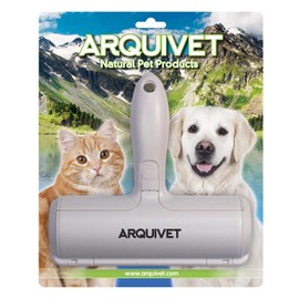 Arquivet Eco-Friendly Pet Hair Collection Roller - Removes Dog and Cat Hair from All Types of Hard Surfaces, Reusable, White