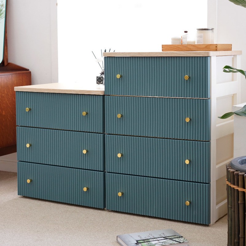 Bono House Camilla Thembaboard Wood Top 4-Drawer Chest (6 Colors)