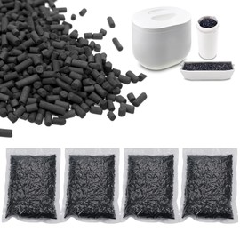 4 Pack Odor Absorbing Filter Refills for Lomi Smart Waste Kitchen Composter, Replacement Activated Charcoal Filters Compatible with Lomi Electric Countertop Compost Bin, 2 Pounds