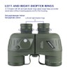 AOMEKIE 10X50 Marine Binoculars Waterproof with Rangefinder Compass for Hunting