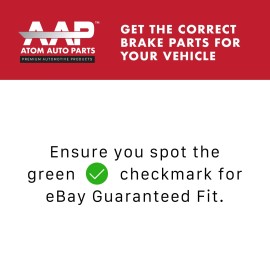 Atom Auto Parts Rear Brake Rotors + Ceramic Pads for Subaru Forester Crosstrek Impreza
