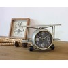 TenFuju Airplane Metal Tabletop Clock Industrial Home Decor Accents for