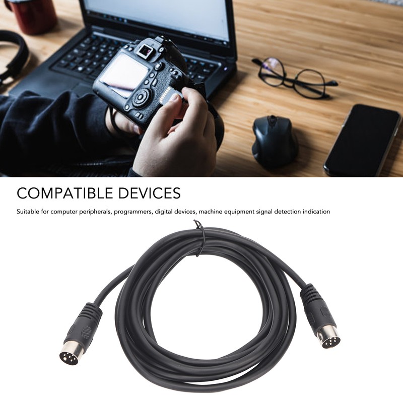 6 Pin DIN Cable Male to Male Plug and Play