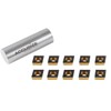 Accusize Industrial Tools Ccmt32.51-Md Cvd Insertos de carburo recubiertos Cvd,