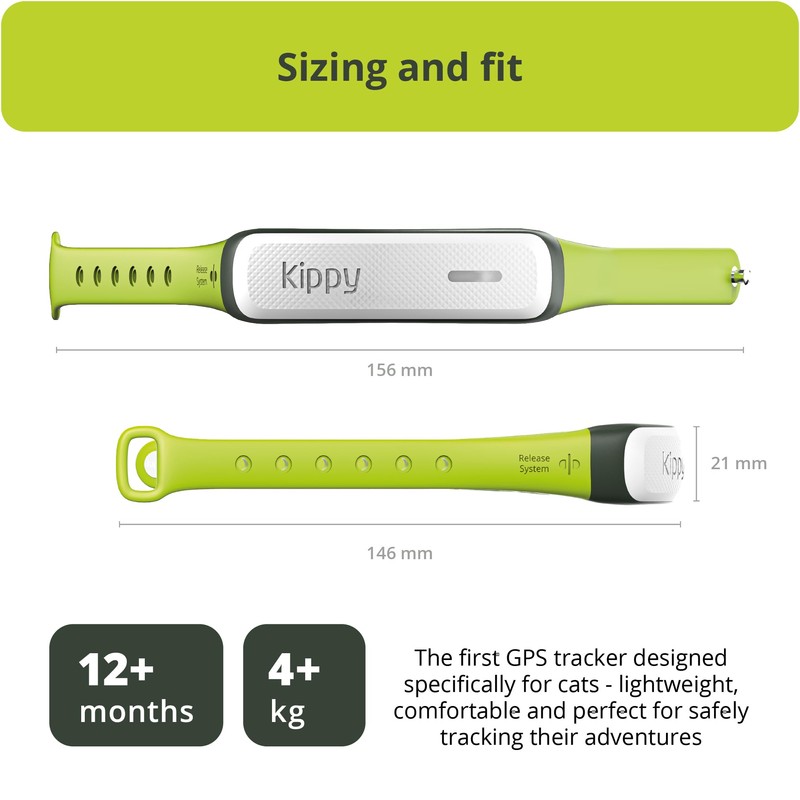 Kippy CAT V2 – GPS Cat Collar – Health &