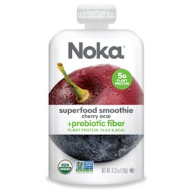 NOKA Organic Cherry Acai Superfood Smoothie, 4.22 OZ