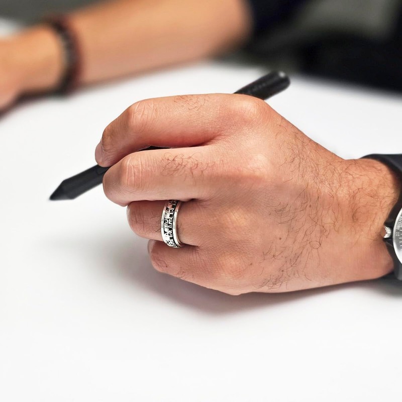 Treasure Bay 7mm Solid 925 Sterling Silver Ring, Finger Ring,