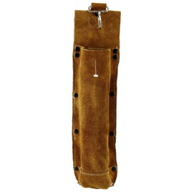 Flame-Resistant Electrode Bag/Welding Rod Pouch/welding rod holder/Leather Electrode Holder/ (gold brown)