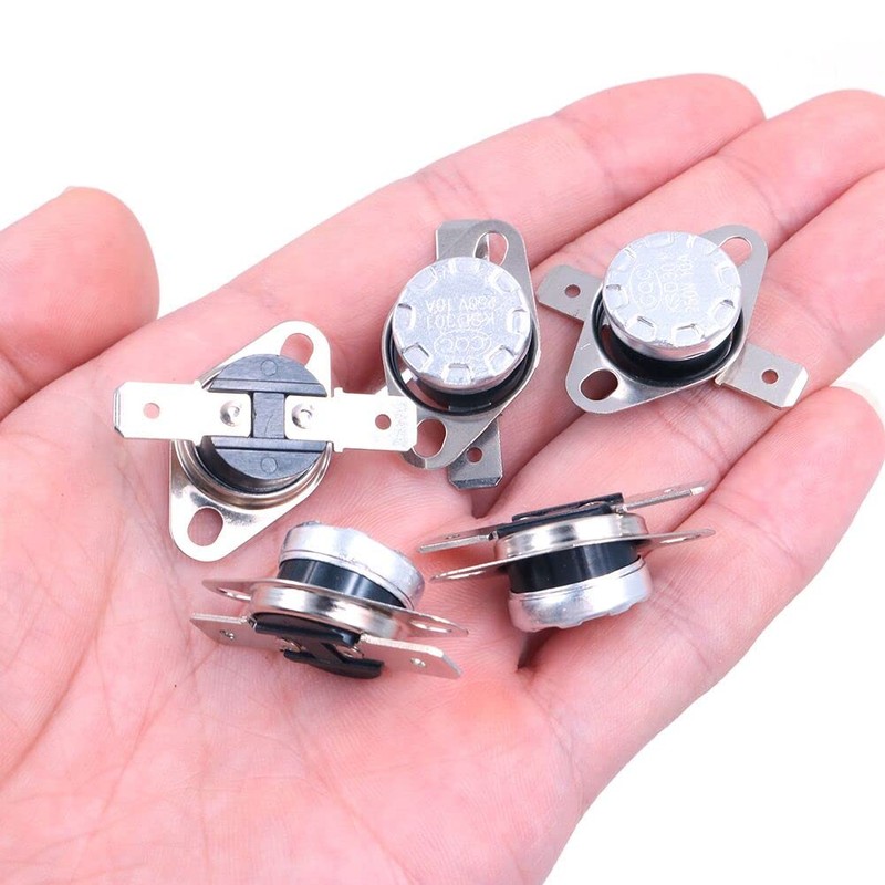 DollaTek 5-Pack KSD301 110 Degrees Centigrade Thermostat Thermal Control Switch